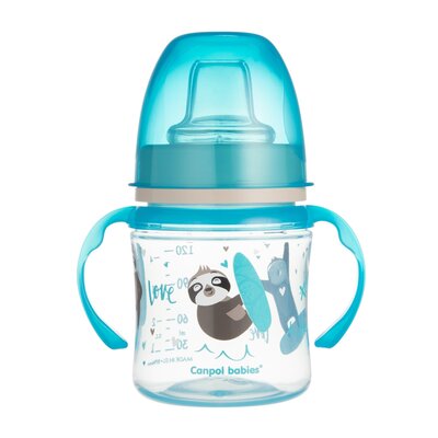 Canpol babies EasyStart, Kubek treningowy, 120 ml, Sweet fun, Niebieski lis