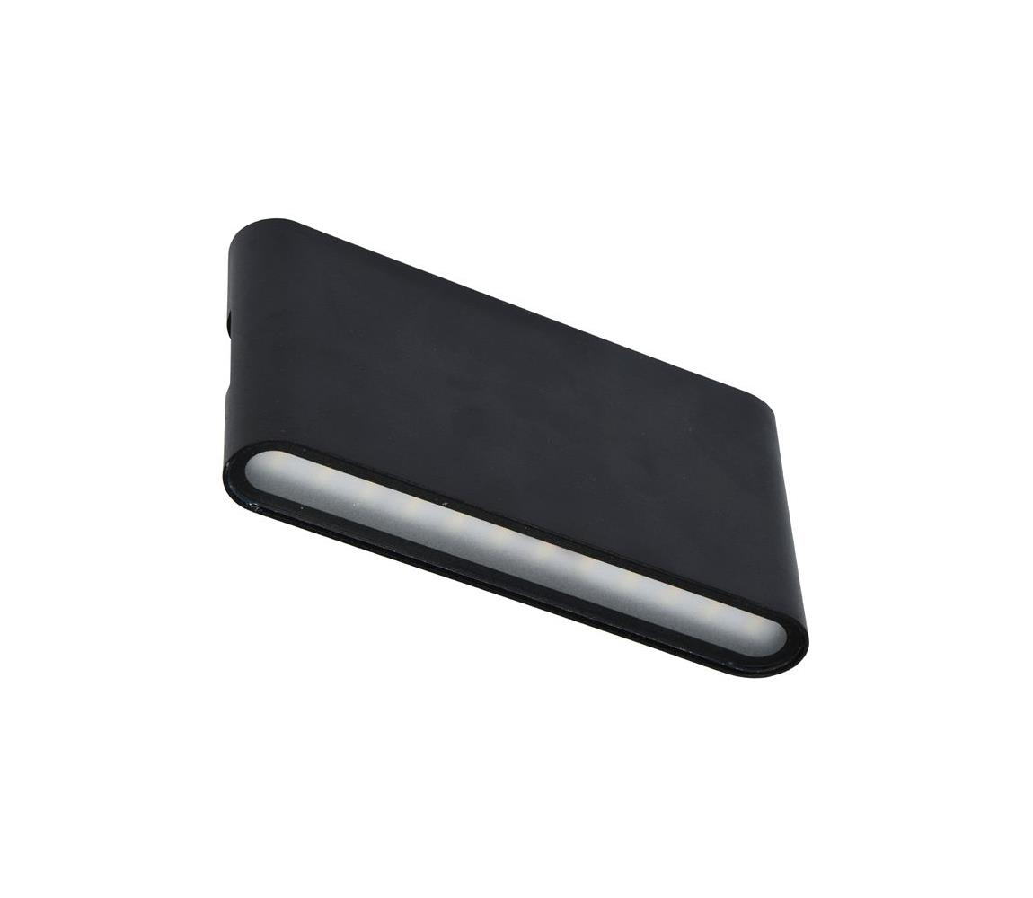 Ecolite ZFP12-CR - LED Kinkiet zewnętrzny BRICK 2xLED/6W/230V IP65 czarny