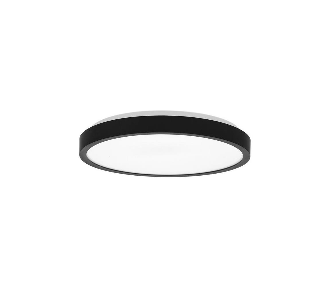 Ecolite W3090-12W/CR - LED Plafon łazienkowy LED/12W/230V IP44 czarny