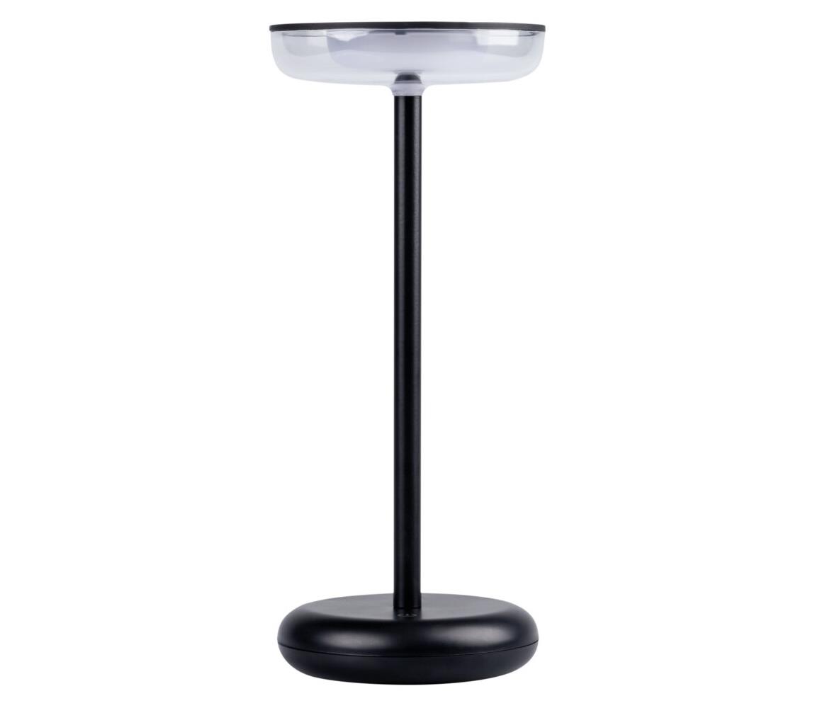 Kanlux 37311 - LED Ściemnialna lampa z możliwością ładowania FLUXY LED/1,7W/1800 mAh IP44 czarny