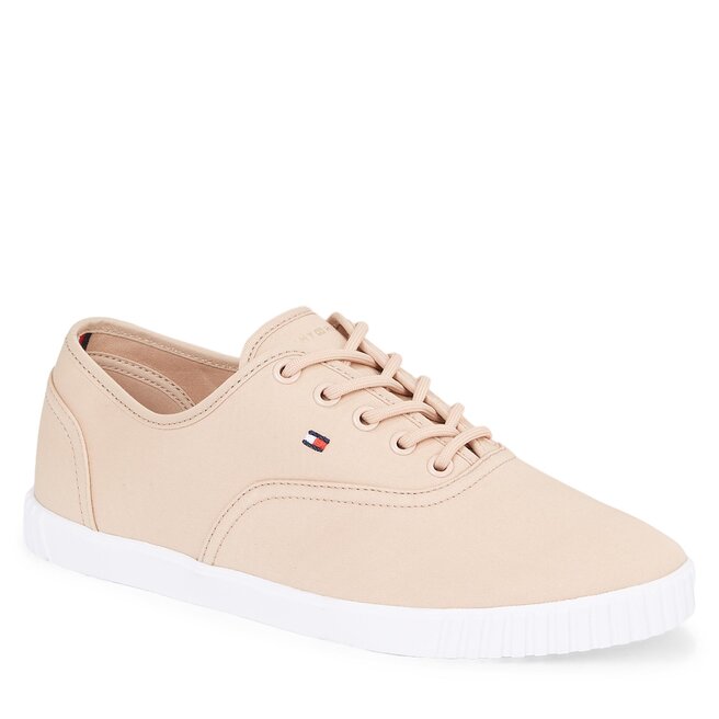 Tenisówki Tommy Hilfiger Canvas Lace Up Sneaker FW0FW07805 Misty Blush TRY