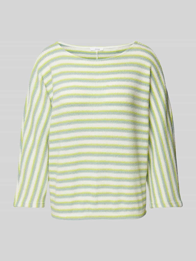 Sweter z dzianiny ze wzorem w paski model ‘Guste’