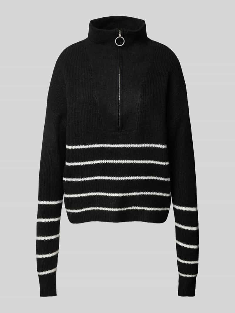 Sweter z dzianiny z kołnierzem model ‘NEWALICE’