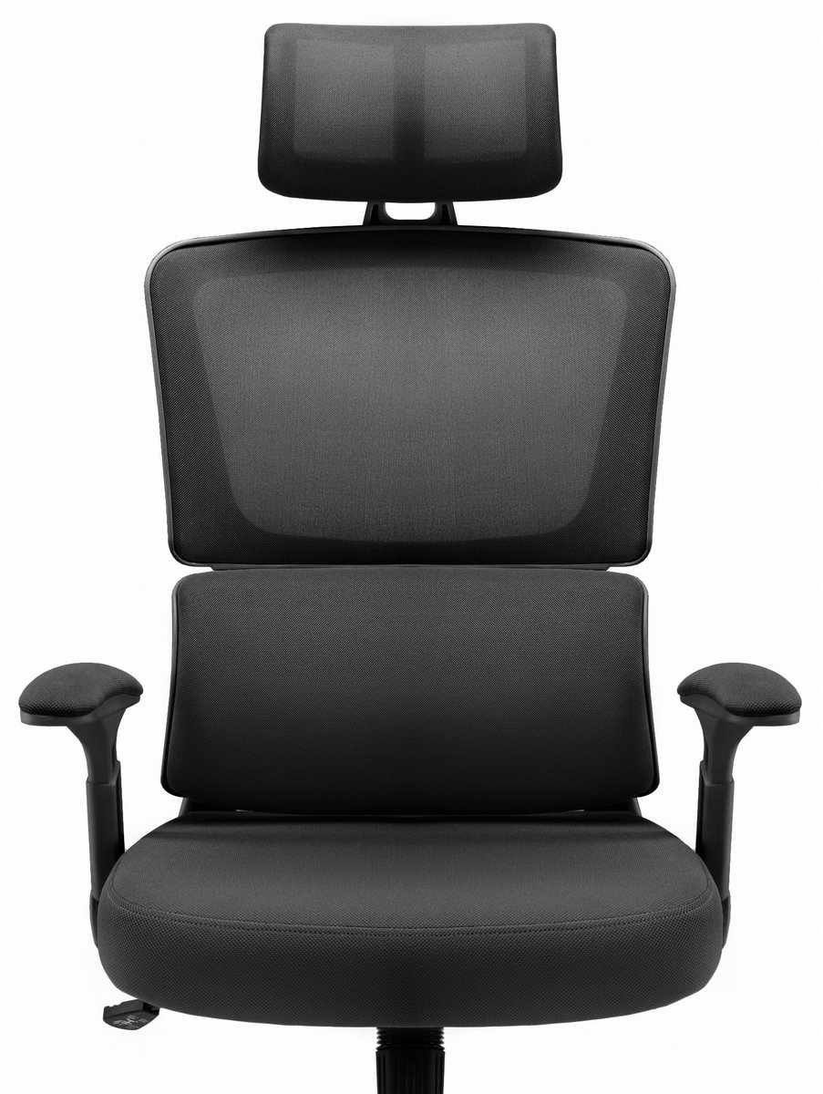 Fotel biurowy ergonomiczny obrotowy Hell's Chair HC- 1011 BLACK Czarny TKANINA
