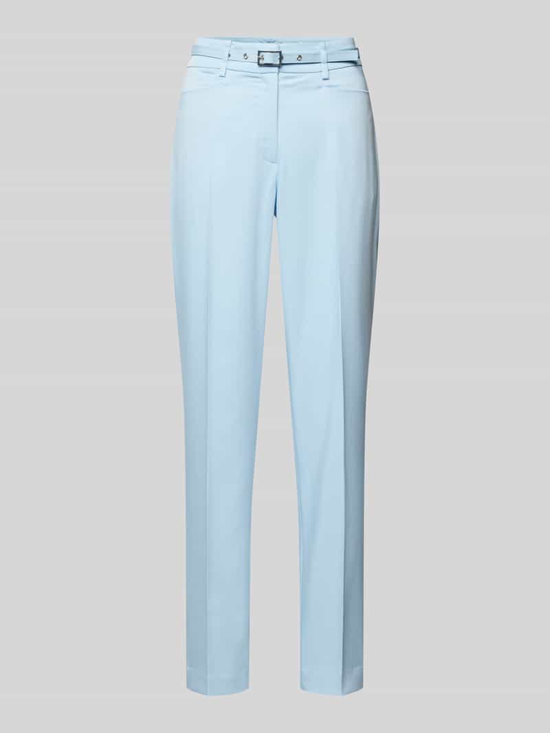 Spodnie materiałowe w jednolitym kolorze z paskiem