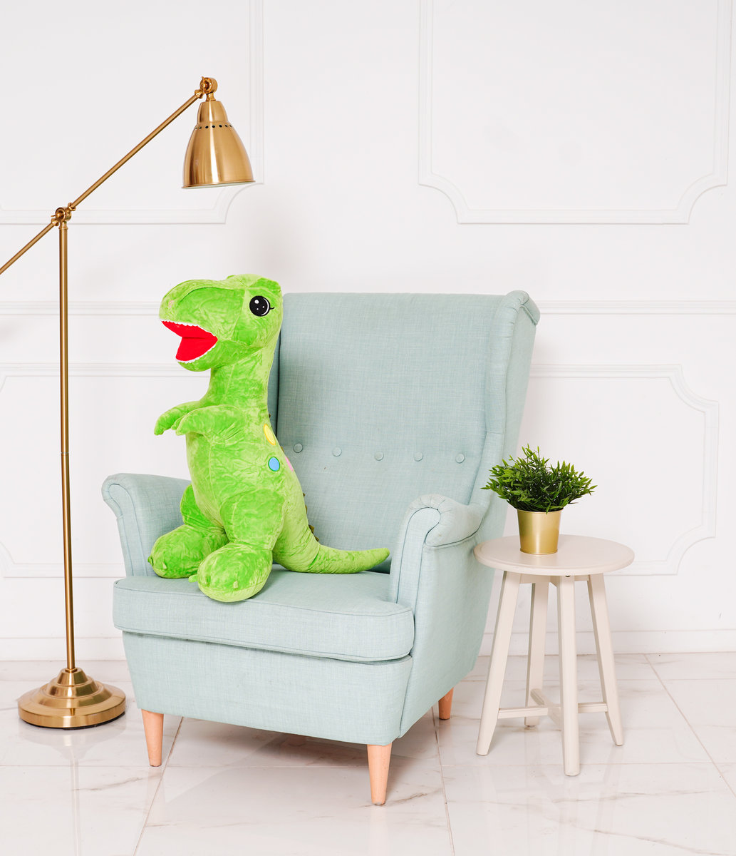 Miś Gustaw, Dinozaur Edi, zielony, 90cm