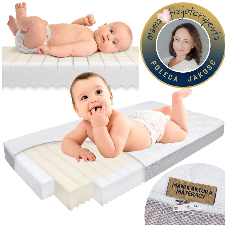 Materac Wysokoelastyczny 120x60 POLECA FIZJOTERAPEUTA Materac 120x60 GRUBY