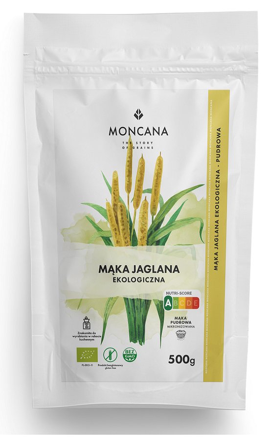 Moncana Ekologiczna bezglutenowa pudrowa mąka jaglana 500 g