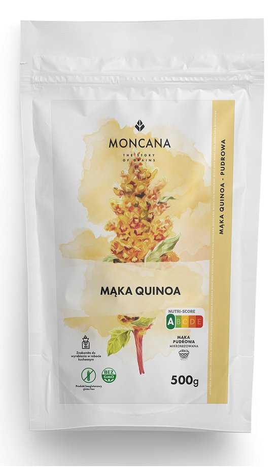 Moncana Bezglutenowa mąka pudrowa Quinoa - komosa ryżowa 500 g