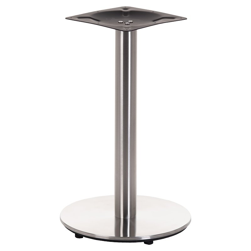 Podstawa stołu/stolika SH-2001-1/S, stal nierdzewna szczotkowana, średnica 45 cm, wysokość 71,5 cm - do hotelu, restauracji ,baru, biura