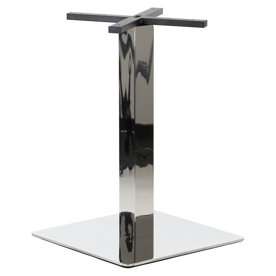 Podstawa stołu/stolika SH-3002-6/P, stal nierdzewna polerowana, wymiary: 50x50x72,5 cm - do hotelu, restauracji ,baru, biura