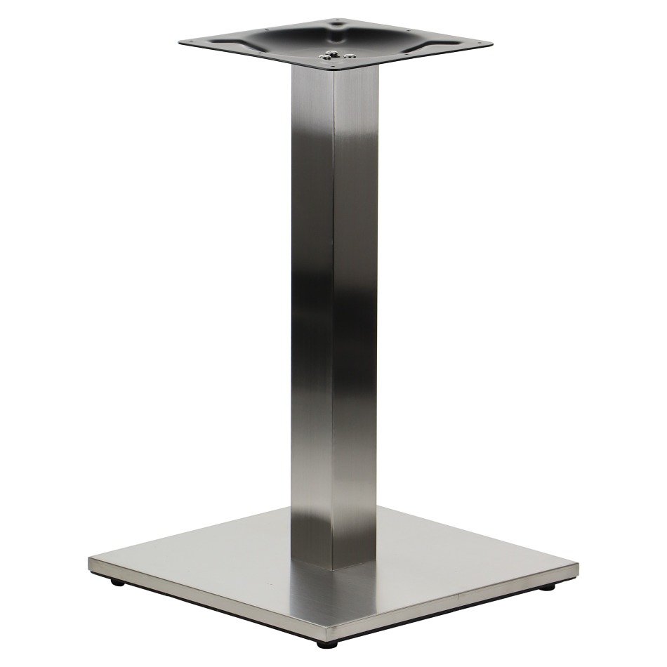 Podstawa stołu/stolika SH-2002-1/S/8, stal nierdzewna szczotkowana, wymiary 45x45x71,5 cm - do hotelu, restauracji ,baru, biura