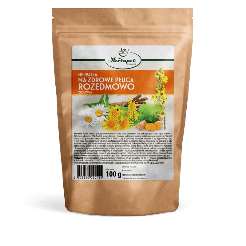 HERBATKA NA ZDROWE PŁUCA ROZEDMOWO 100g