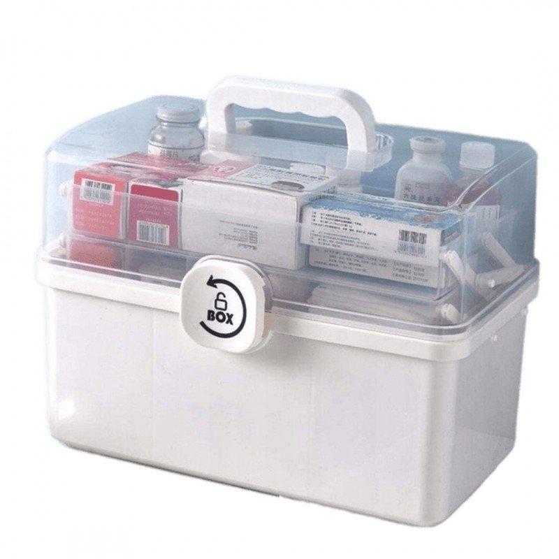 Organizer, Kasetka, Szkatułka Na Leki Biała Cb25