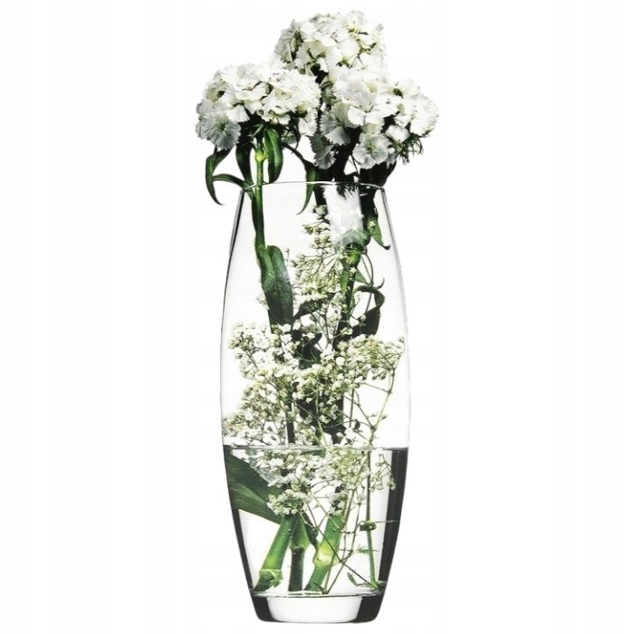WYSOKI WAZON SZKLANY NA KWIATY 26 CM / Grando