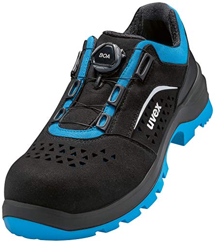 Uvex Unisex Low Shoe 69382 S1P Size 38 PU niskie perforowane buty S1 P SRC W11, Nero, Blu, EU