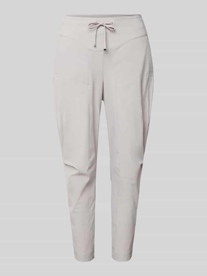 Spodnie materiałowe o kroju tapered fit z tunelem model ‘GIRA’