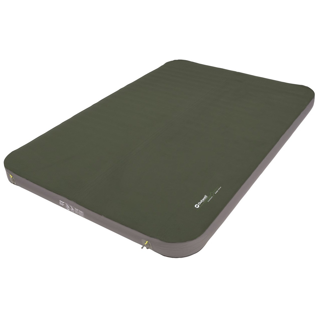 Samopompująca się karimata Outwell Dreamhaven Double 15.0 cm Kolor: zielony/szary