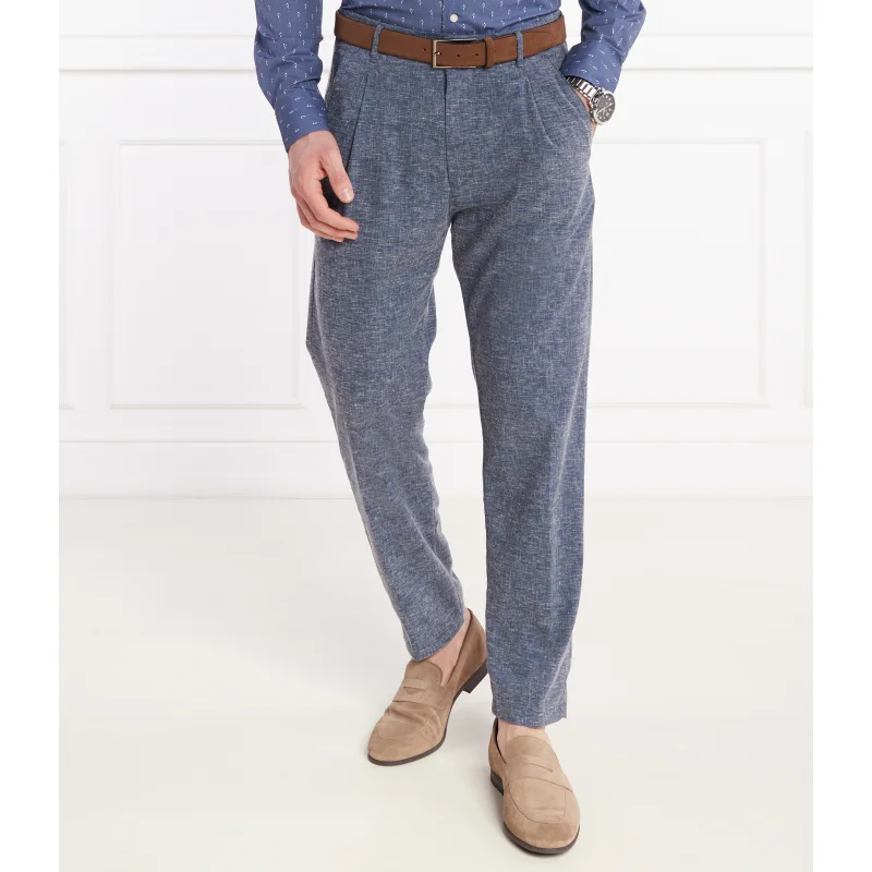 Joop! Jeans Spodnie Lead | Loose fit | z dodatkiem lnu