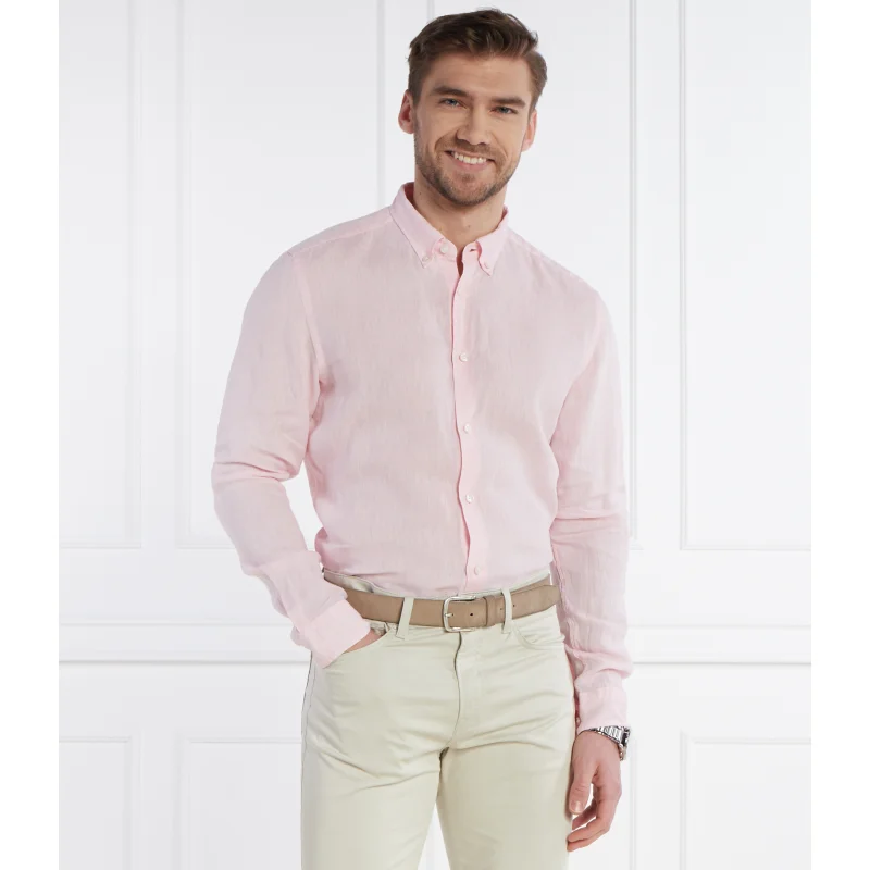 BOSS Lniana koszula S-LIAM | Regular Fit