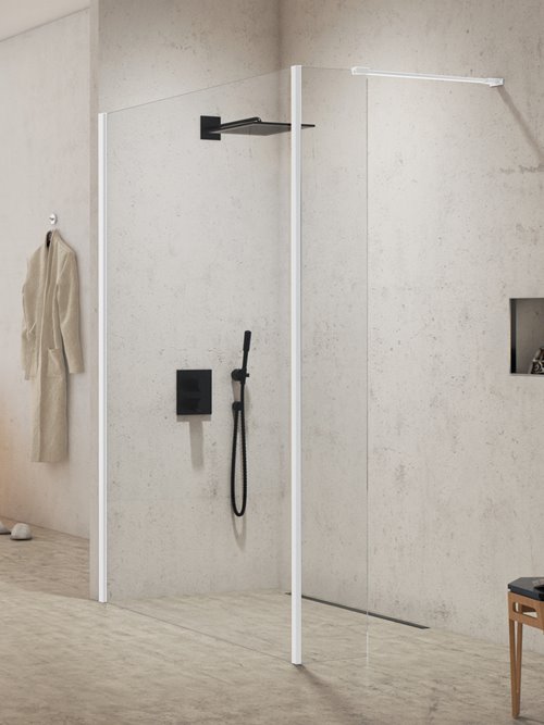 New Trendy Biała kabina prysznicowa 90 cm element boczny 70 cm EXK-2230/EXK-2238 New Modus White