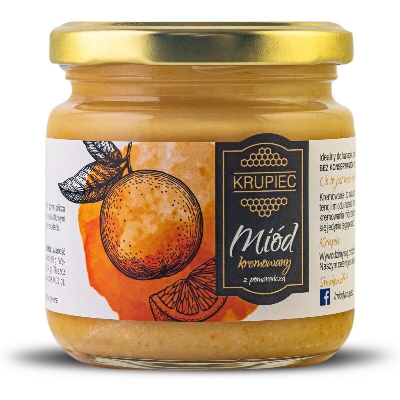 Miód z pomarańczą Krupiec 220g