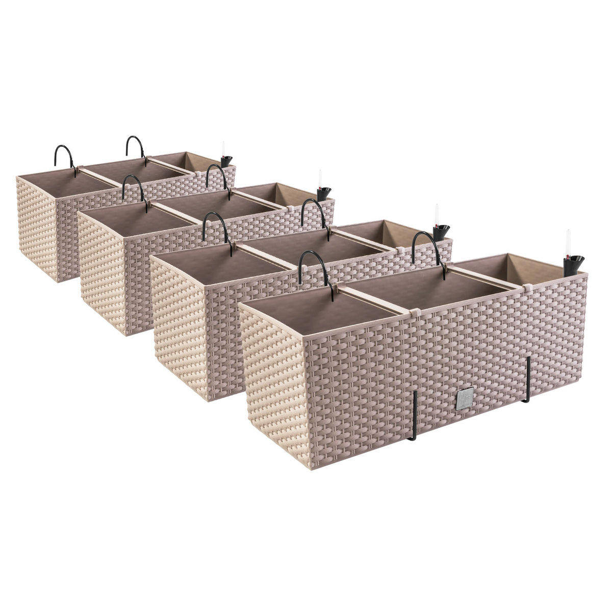 4x Donica skrzynia RATO CASE DRTC500 + system Mocca + haki