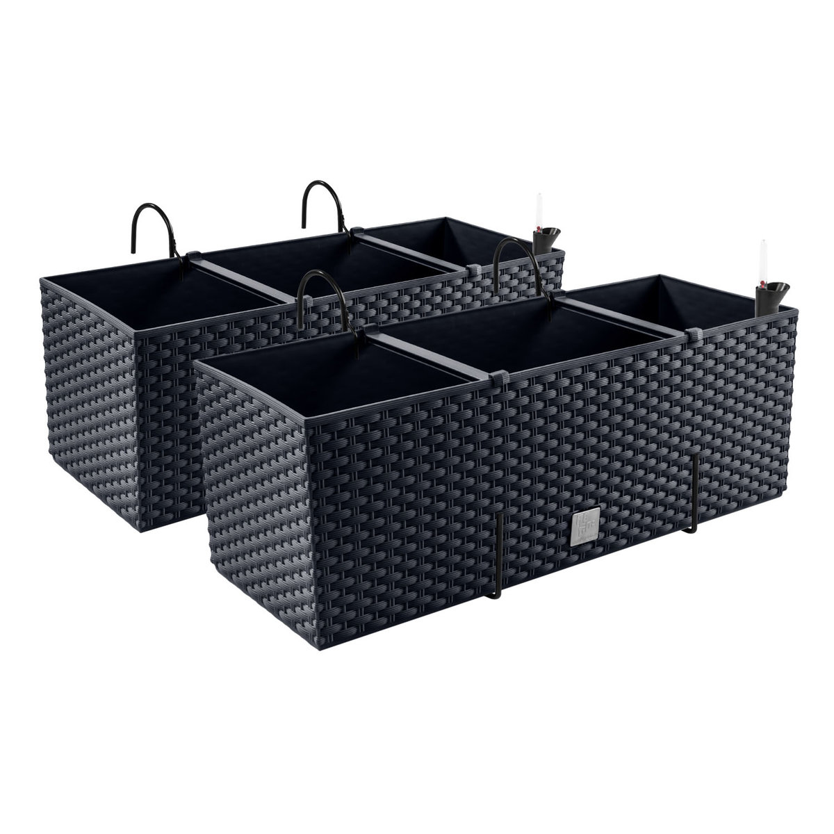 2x Donica skrzynia RATO CASE DRTC500 + system Antracyt + haki