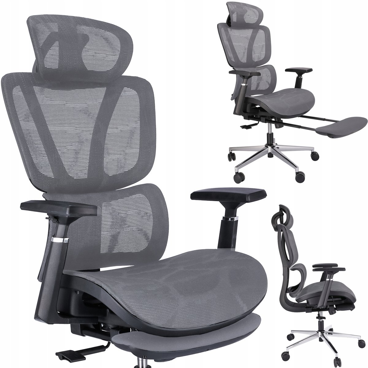 FOTEL biurowy ERGONOMICZNY obrotowy nowoczesny