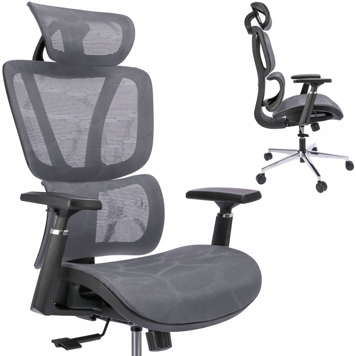 FOTEL biurowy ERGONOMICZNY obrotowy nowoczesny