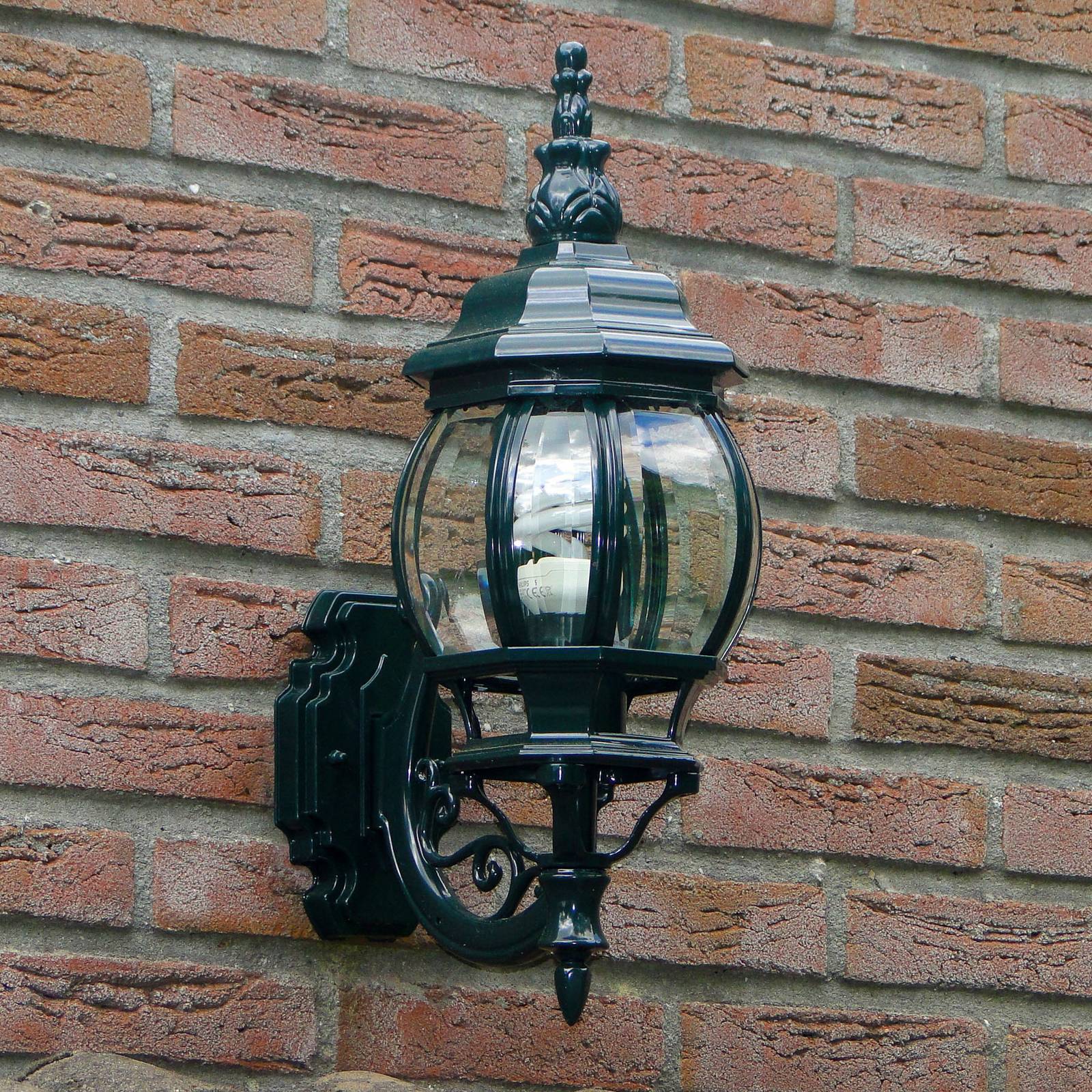 K.S. Verlichting Kinkiet zewnętrzny Andrew, możliwość ściemniania, zielony, aluminium, dworkowy / rustykalny