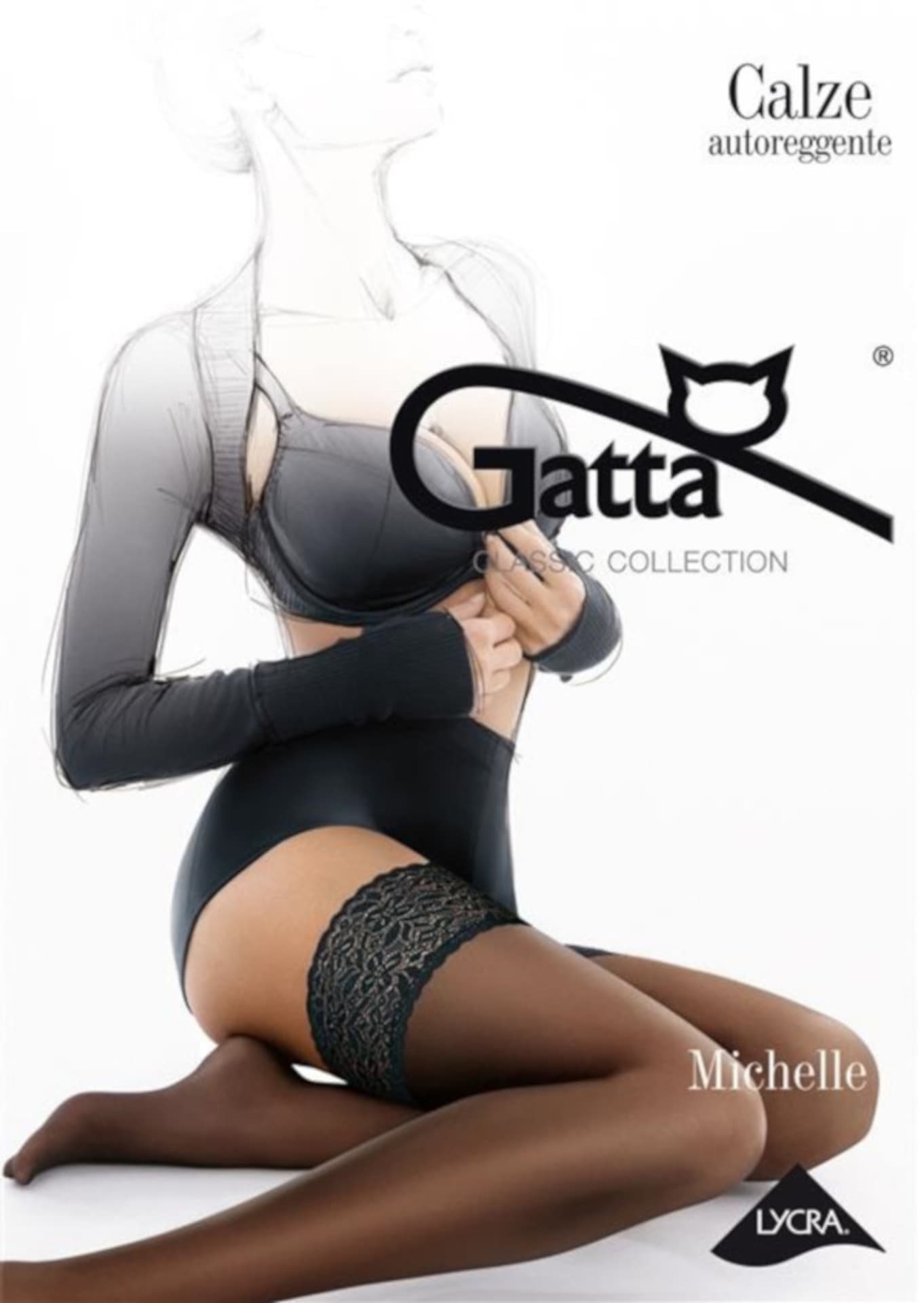 Pończochy Gatta Michelle 01 Bianco (Rozmiar 3/4)