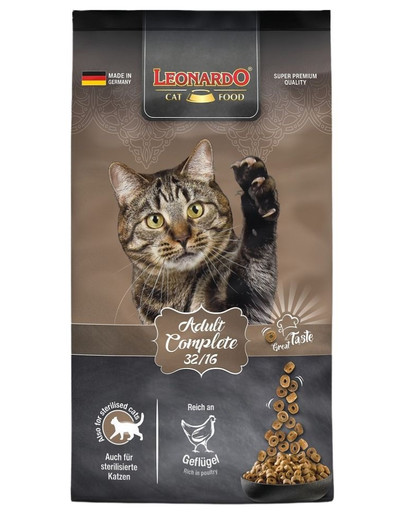 LEONARDO Adult Complete Sucha karma dla kotów o niskiej aktywności 7,5 kg -