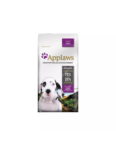 APPLAWS Puppy Large Breed Chicken bezzbożowa karma dla szczeniąt dużych ras z kurczakiem 3x2 kg -