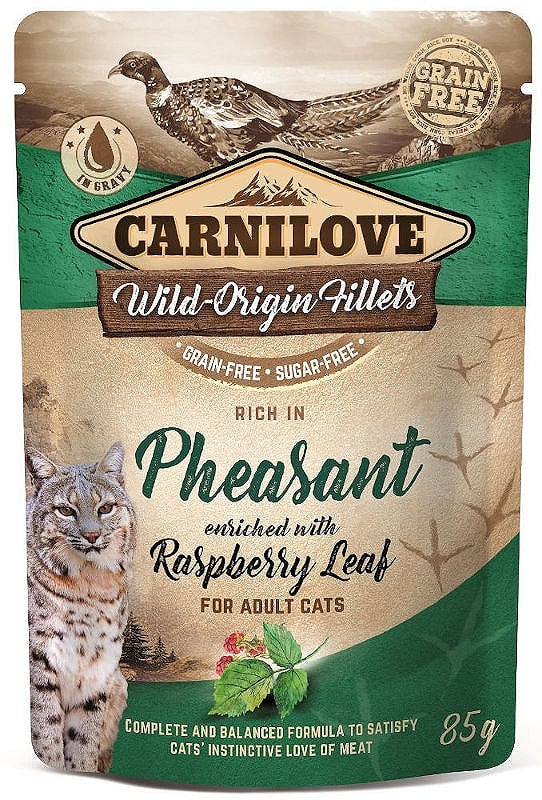 CARNILOVE Pheasant & Raspberry leaves 24 x 85 g bażant i liście maliny