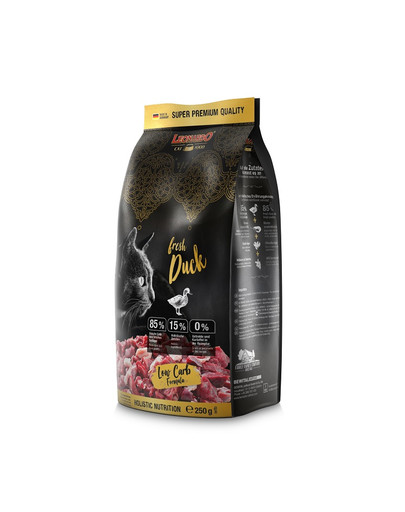LEONARDO Fresh Beef & Poultry karma dla kota ze świeżym mięsem kaczka i drób 250 g -