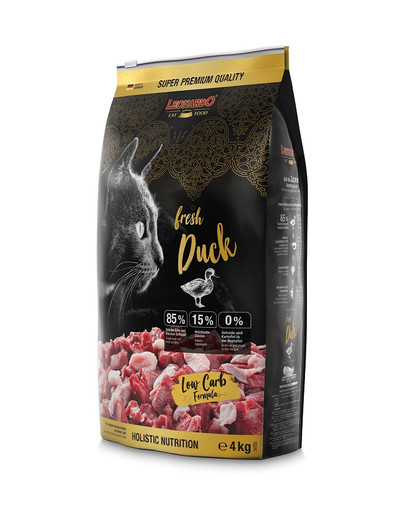 LEONARDO Fresh Beef & Poultry karma dla kota ze świeżym mięsem kaczka i drób 4 kg -
