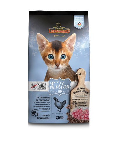LEONARDO Kitten GrainFree bezzbożowa karma dla kociąt 7,5 kg -