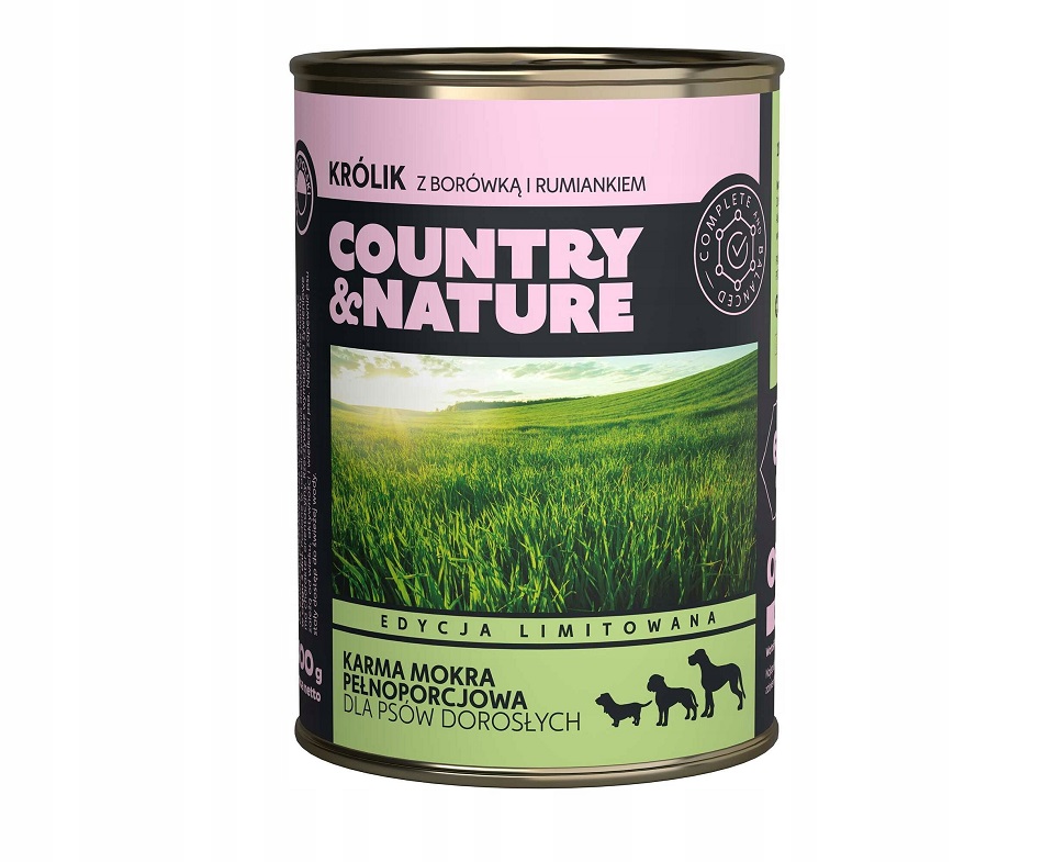COUNTRY&NATURE Bezzbożowa karma królik 400 g