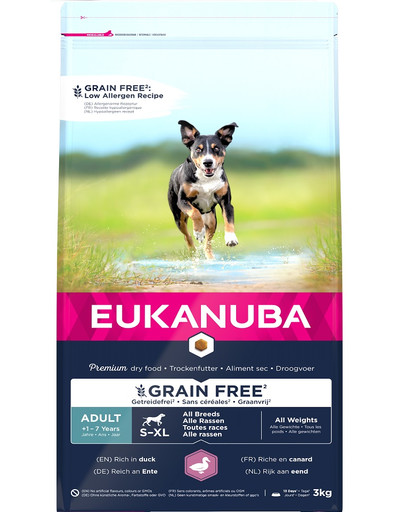 EUKANUBA Adult Duck Grain Free 3 kg