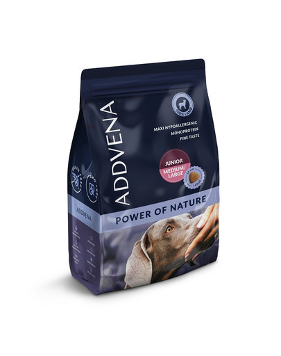 ADDVENA Power of Nature Junior medium&large 2,5 kg jagnięcina dla szczeniąt ras średnich i dużych