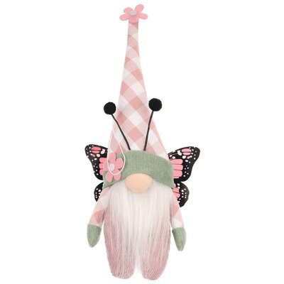 Skrzat wielkanocny SASKA GARDEN Motyl 25 cm Różowy