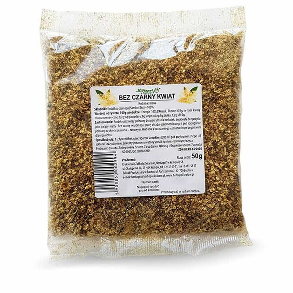 Bez Czarny Kwiat Herbatka Ziołowa 50 g - Herbapol