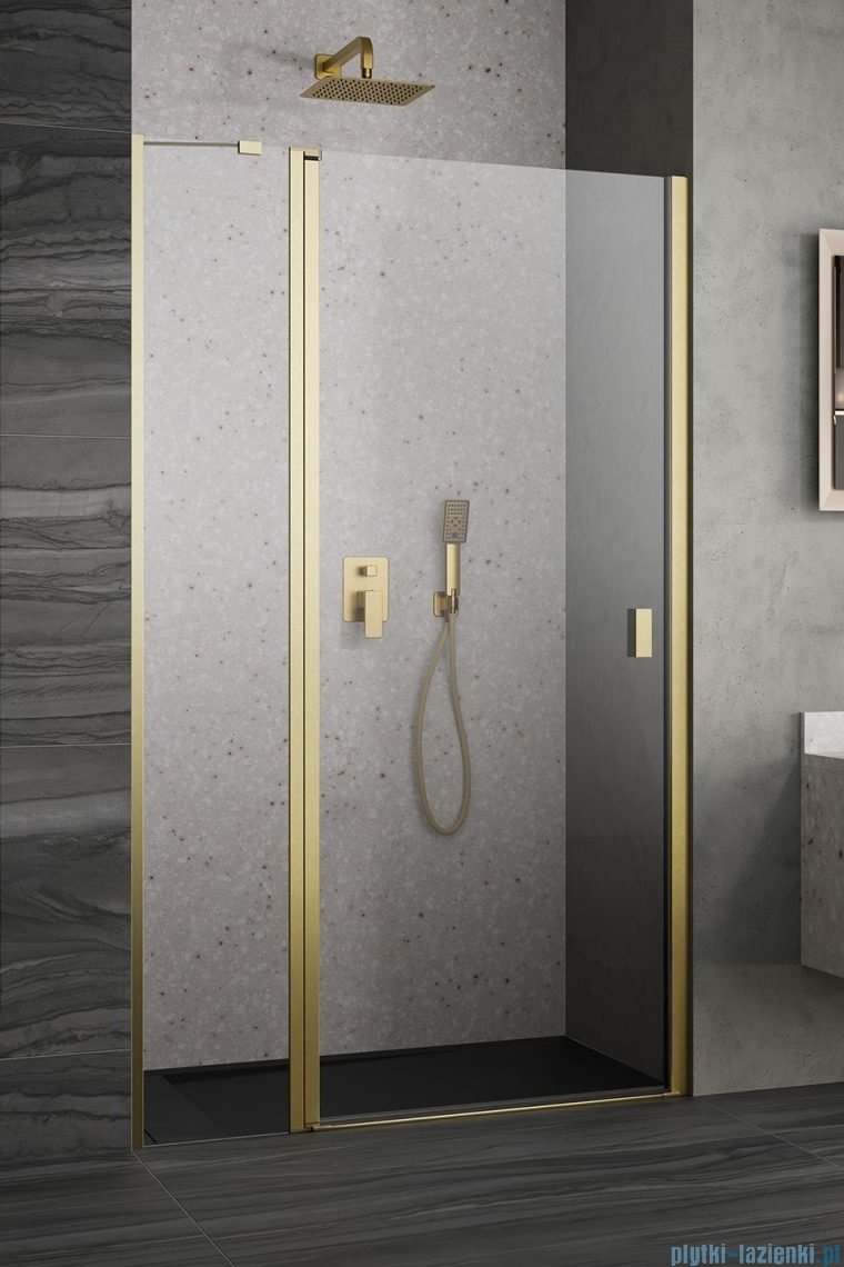 Radaway Nes Dwj II Brushed Gold drzwi wnękowe 120cm lewe szczotkowane złoto 10036120-99-01L