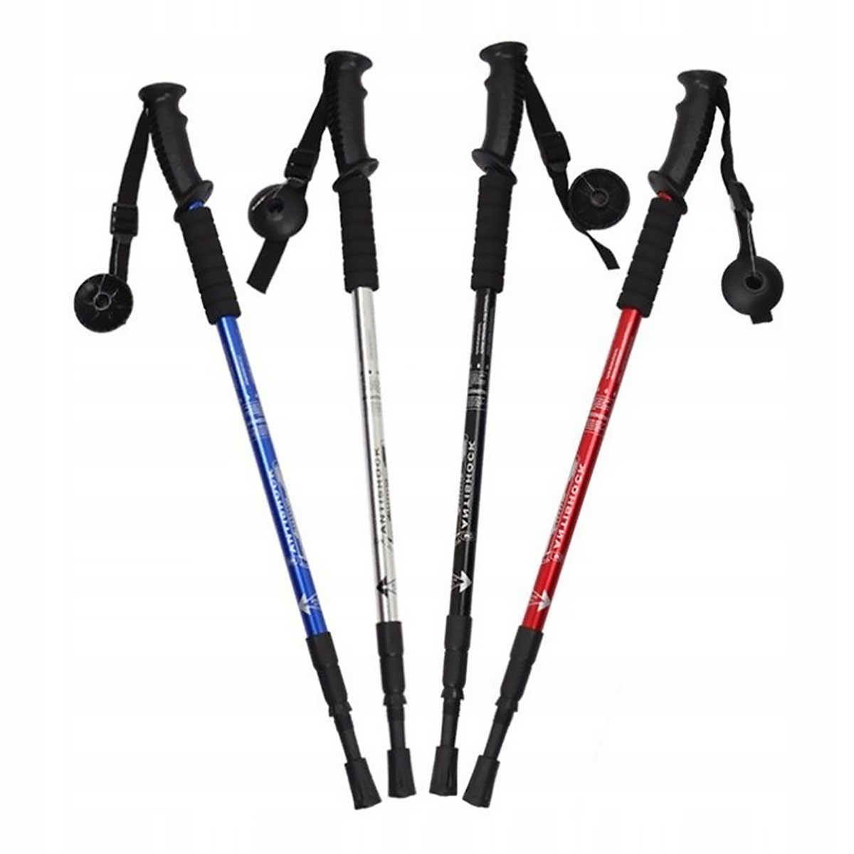 2x Kijki trekkingowe do chodzenia kije nordic walking regulowane antishock
