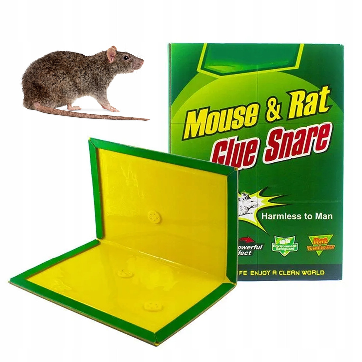 10x Myszołapka lep łapka pułapka na myszy szczury duża