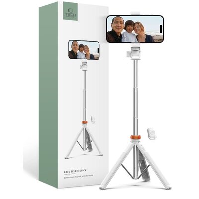 Uchwyt selfie TECH-PROTECT L03S Bluetooth Tripod Biały