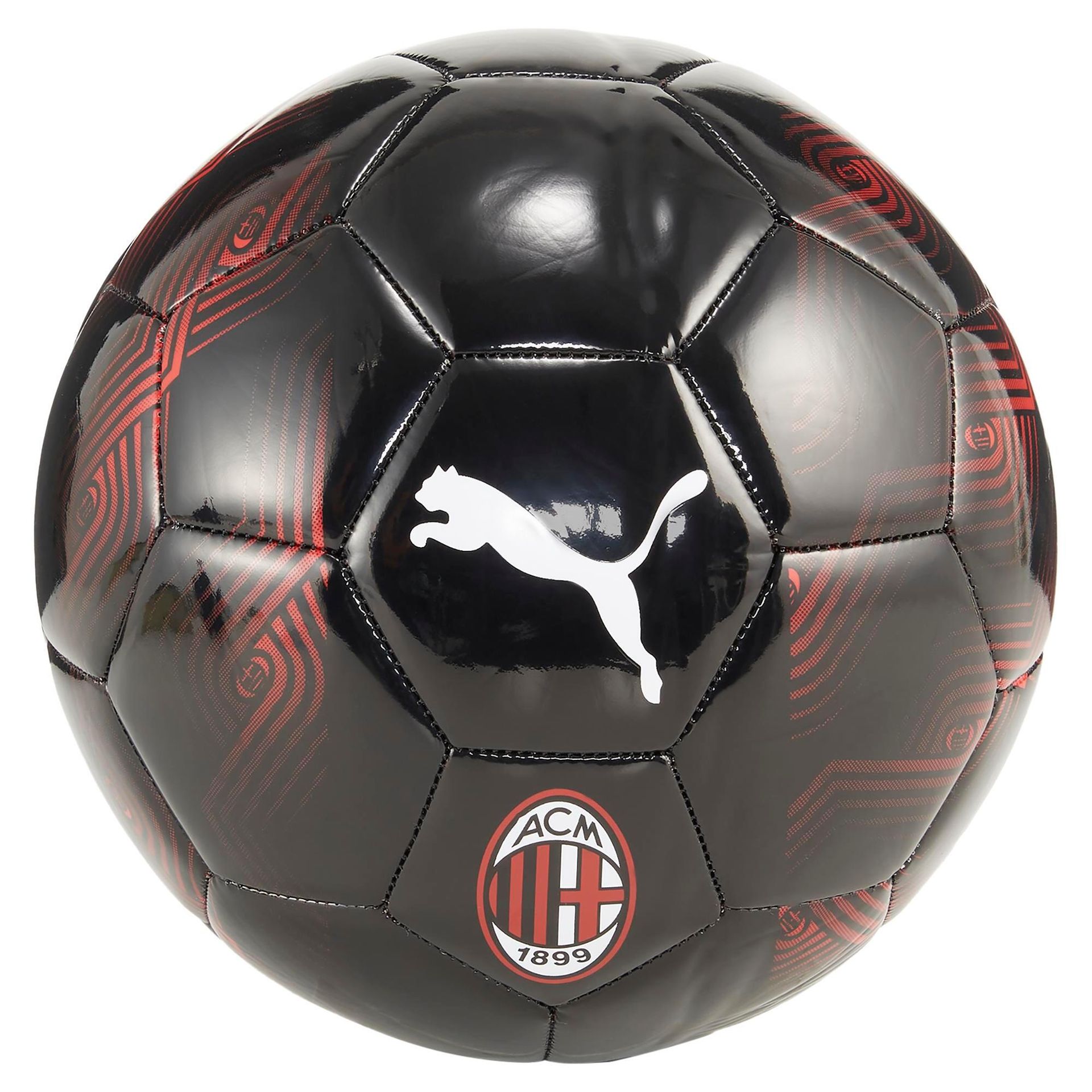 Piłka do piłki nożnej PUMA AC Milan FtblCore puma black/for all time red rozmiar 5
