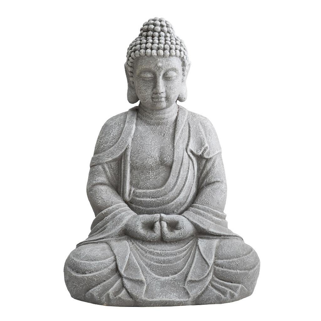 Figurka Budda, rzeźba do ogrodu 51 cm z gliny kaolinowej