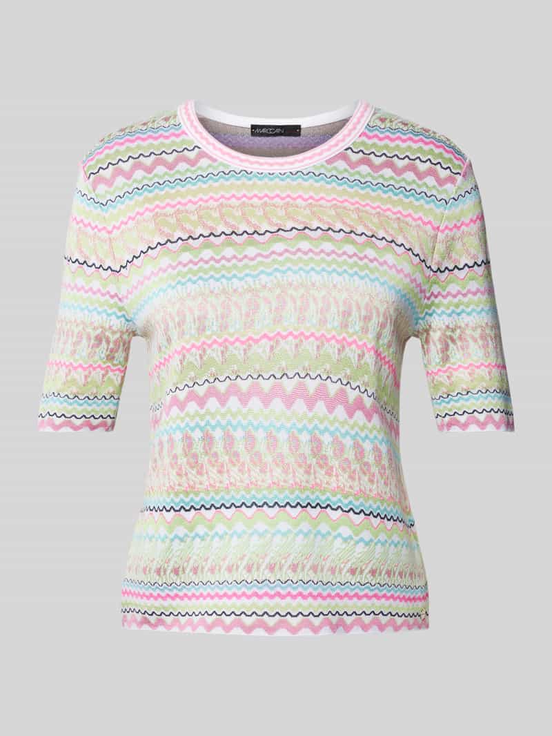 T-shirt z mieszanki wiskozy ze wzorem na całej powierzchni